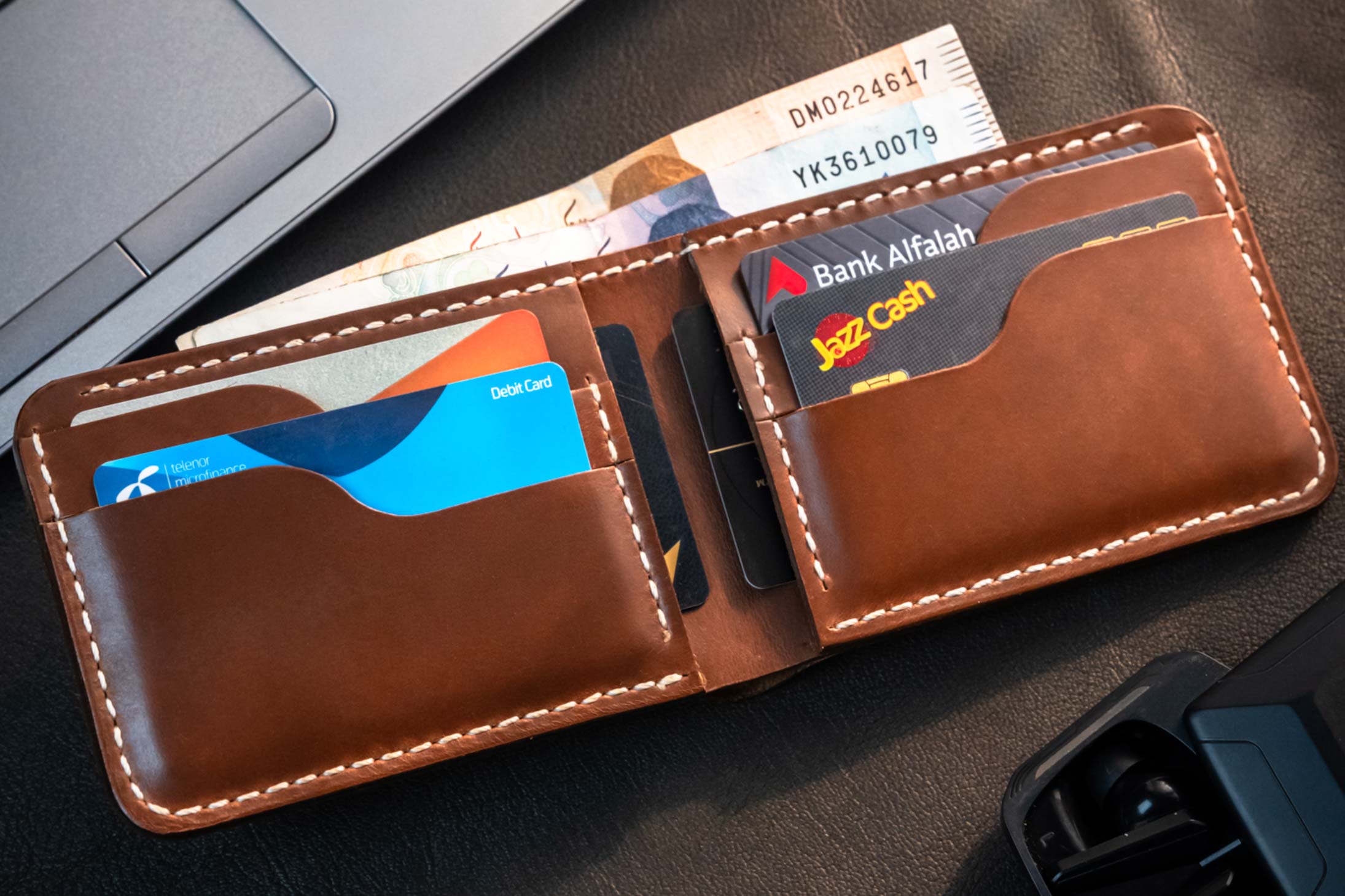 Men's designer wallet Vessel X Jeld Craft