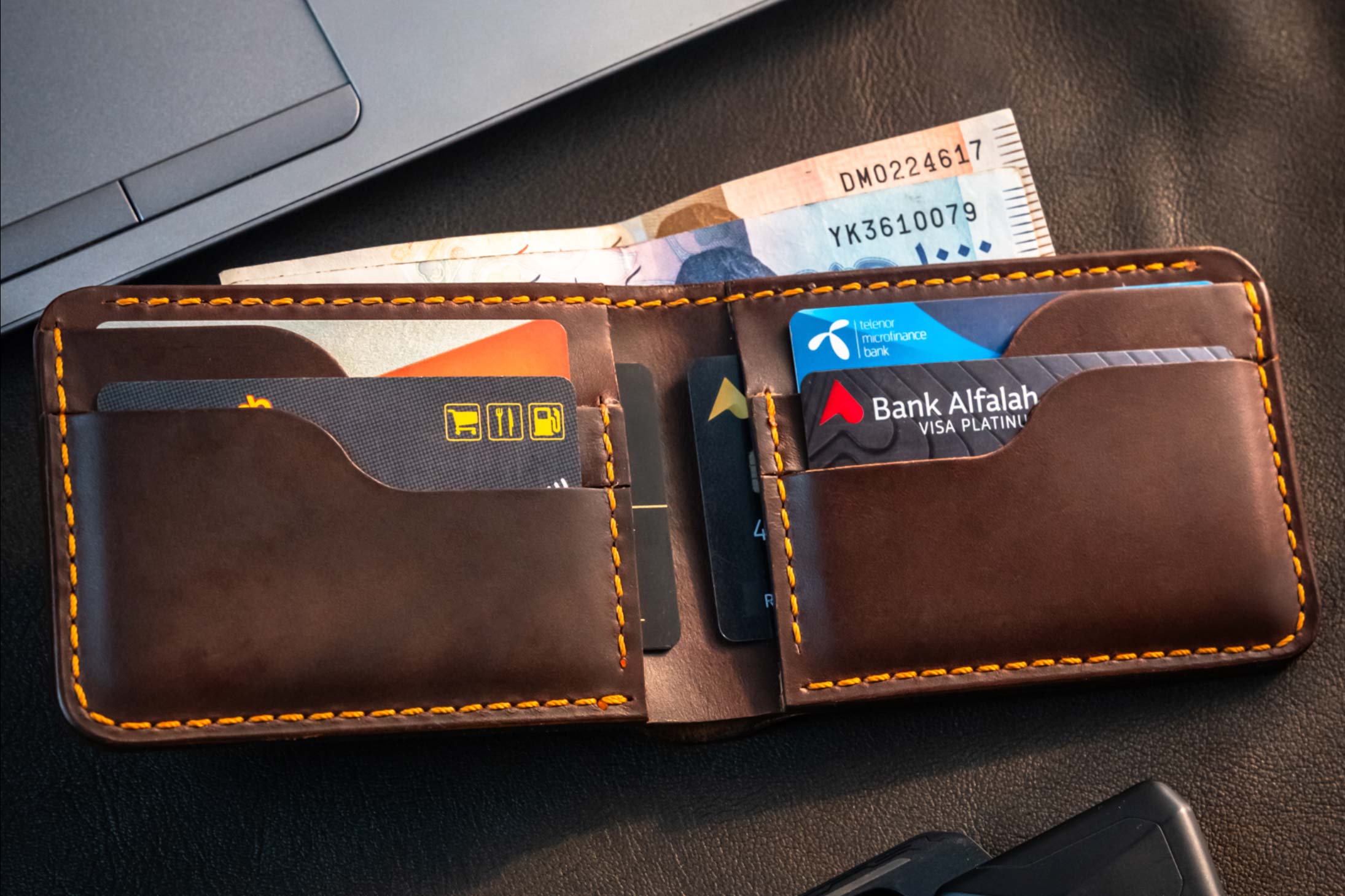 Men's designer wallet Vessel X Jeld Craft