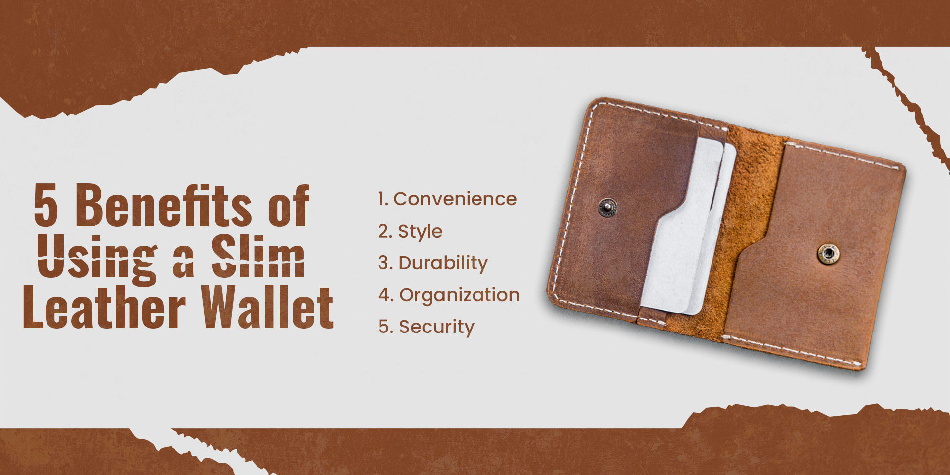 5 Benefits of Using a Slim Leather Wallet