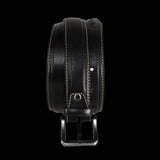 Aero Feather Edge Black - Hand Made Men's Leather Belt