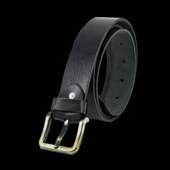 Roadie Black - Leather Belt for Men