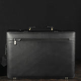 Heritage Leather Briefcase – Onyx Black