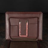 Executive Genuine Leather Zippered Portfolio & Document Organizer