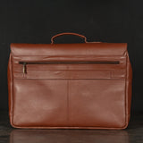 Multi-Pocket Leather Field Bag