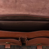 Multi-Pocket Leather Field Bag