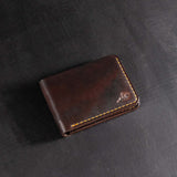 Traditional Bifold Men Wallet (Dark Brown)