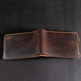 Traditional Bifold Men Wallet (Dark Brown)