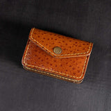 Bulk Cards Holder With Ostrich Pattern (Tan)