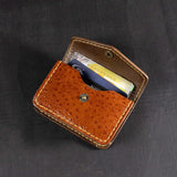 Bulk Cards Holder With Ostrich Pattern (Tan)