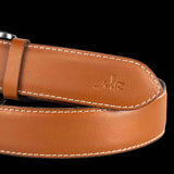 Feather Edge Tan - Leather Belt For Men